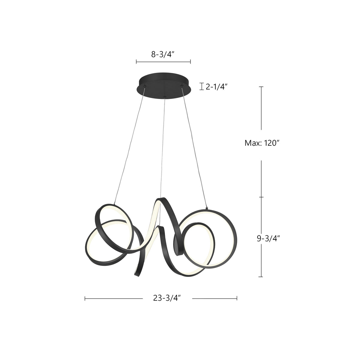 Synergy 24" LED Chandelier