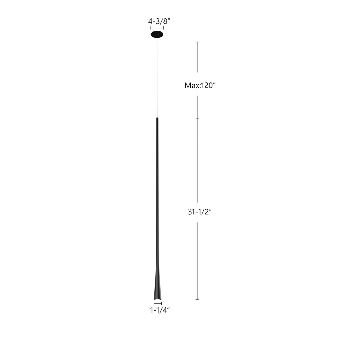 Taper 32" LED Pendant