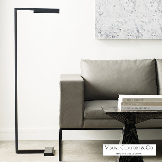 Visual Comfort Modern Dessau Floor Lamp Brass