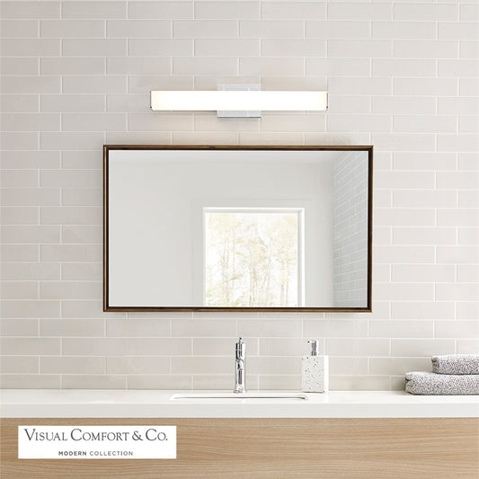 Visual Comfort Modern Lynn LED Bath Vanity 277V Chrome