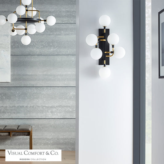 Visual Comfort Modern Viaggio Wall Sconce Black
