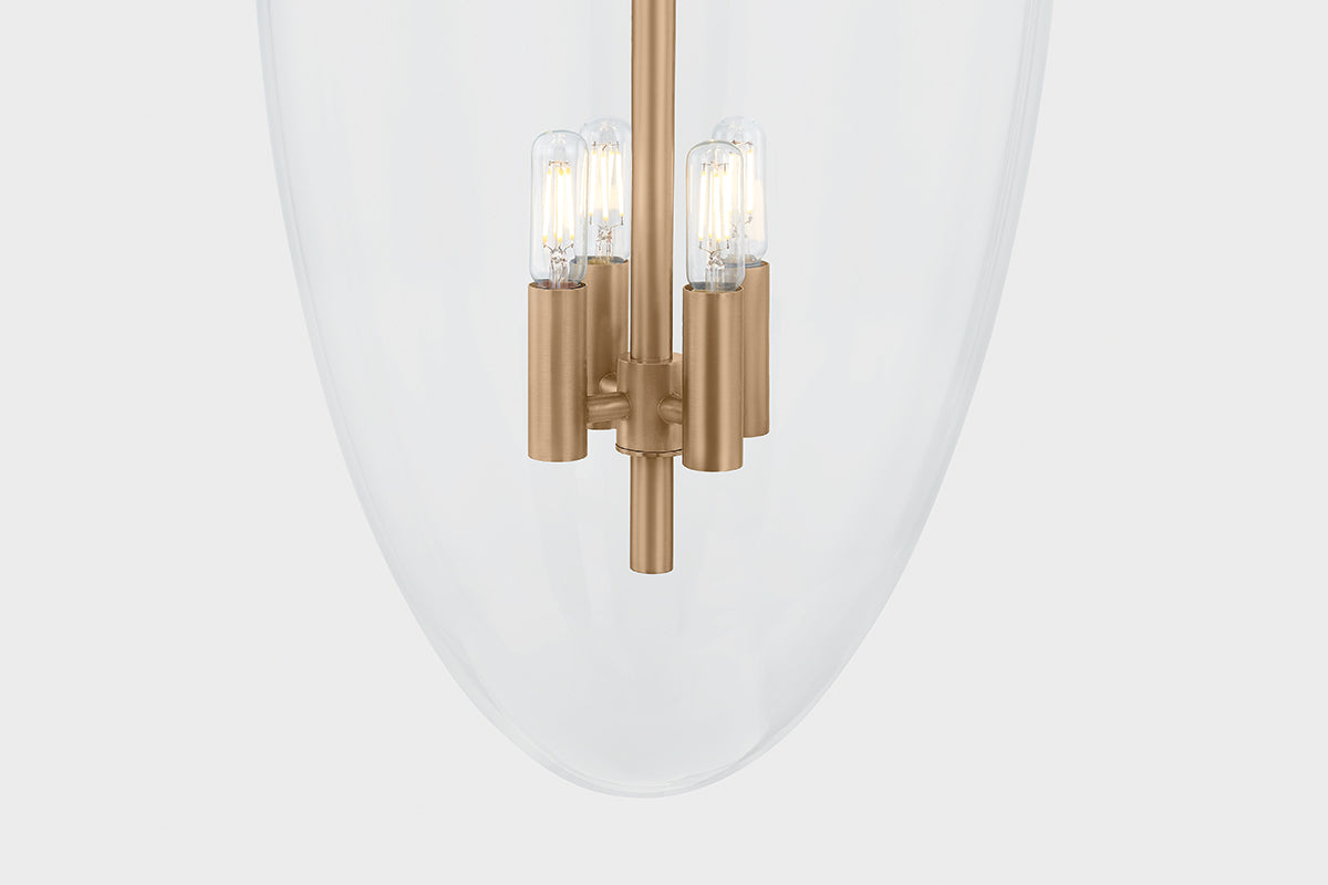 Troy Tully Outdoor Lantern Patina Brass Detail 4