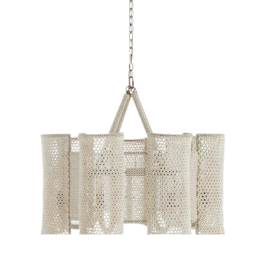 Teagan Contemporary Winter White Chandelier