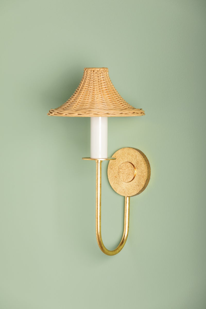 Mitzi Twila Wall Sconce Vintage Gold Leaf