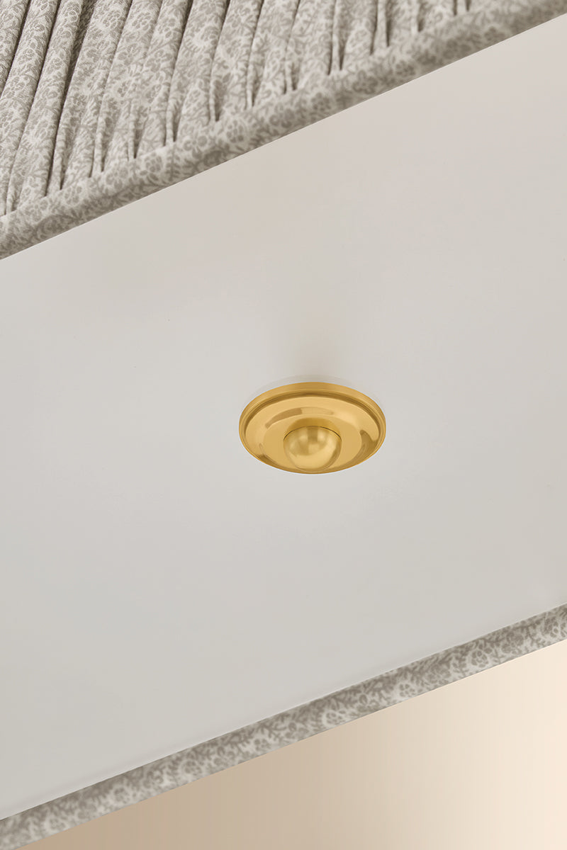 Hudson Valley Valeria 3-Light Linear Pendant Aged Brass detail view 5