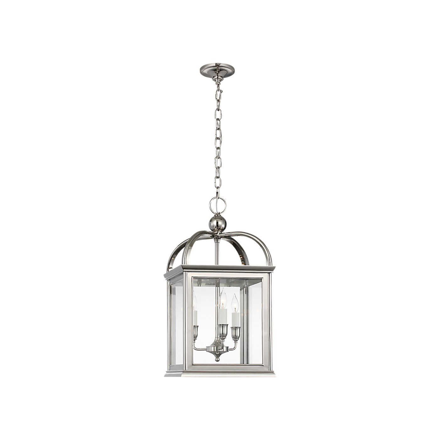 Ralph Lauren Rhoades 16" Lantern Polished Nickel