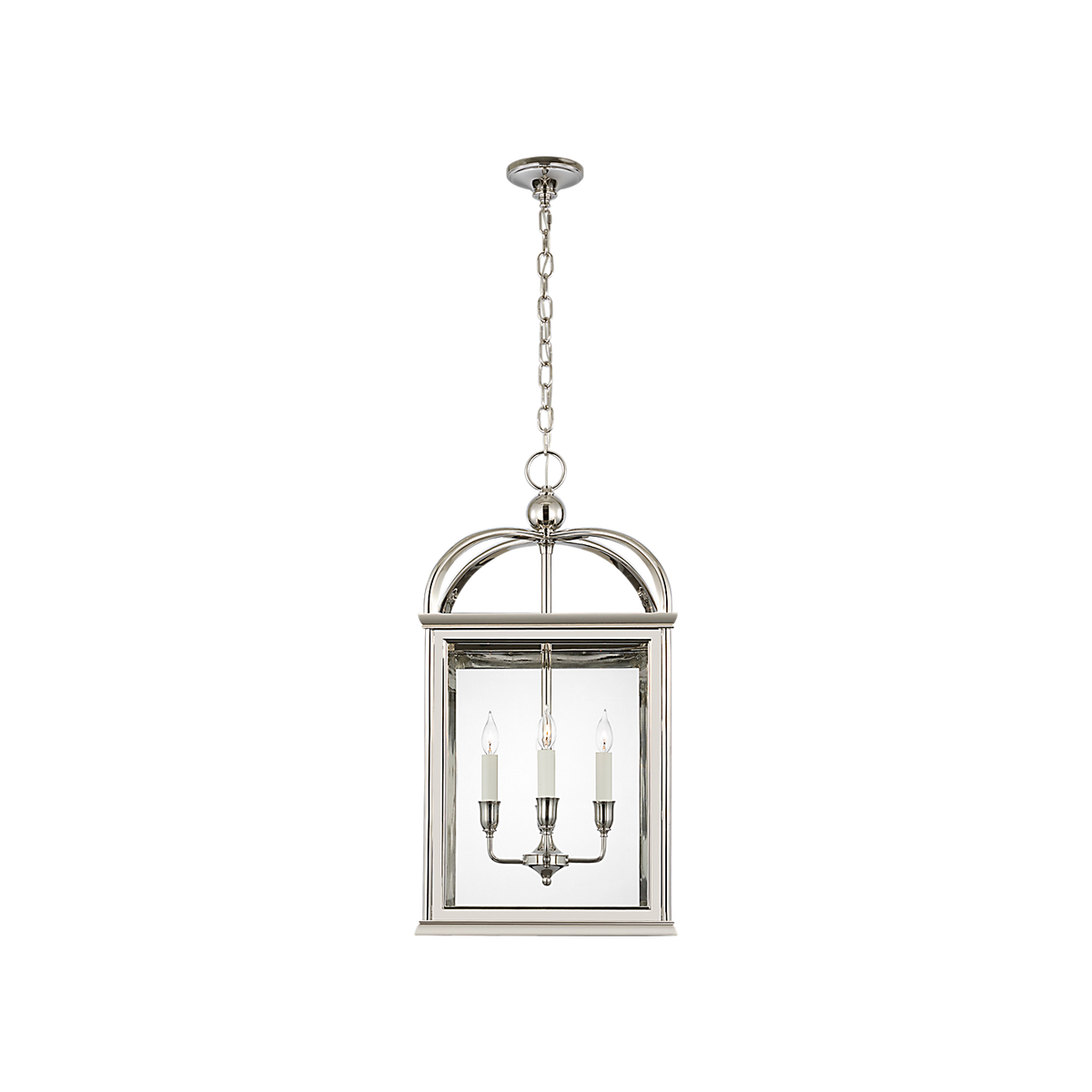 Ralph Lauren Rhoades 19" Lantern Polished Nickel