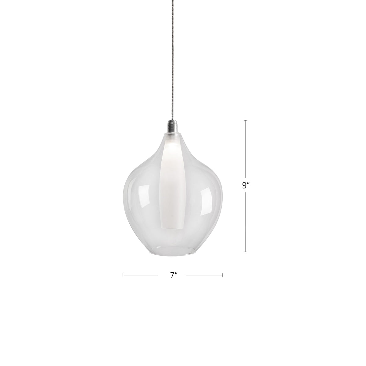 Victoria 7" Chrome LED Pendant