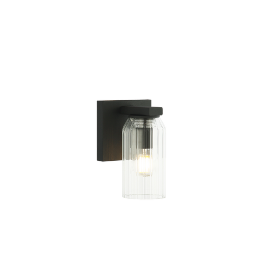 Matteo Lighting Westlock 7" Wall Sconce in Matte Black (W34001MB) – alternate view
