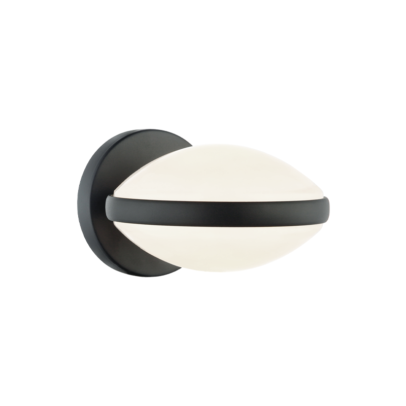 Matteo Lighting Chatoyant Wall Sconce Black, Matte Black