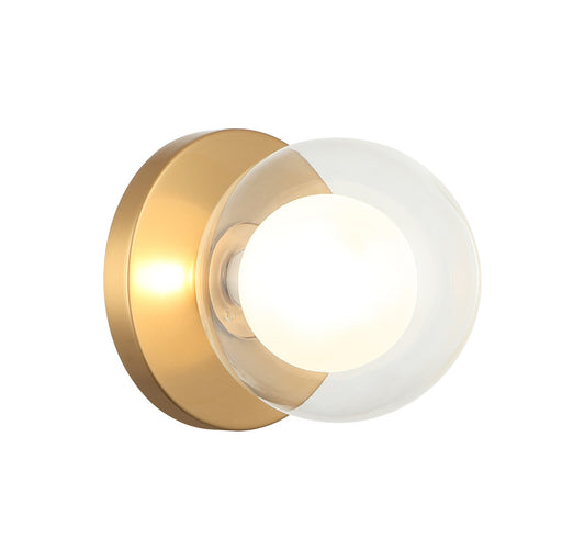 Solaris Wall Sconce Aged Gold Brass