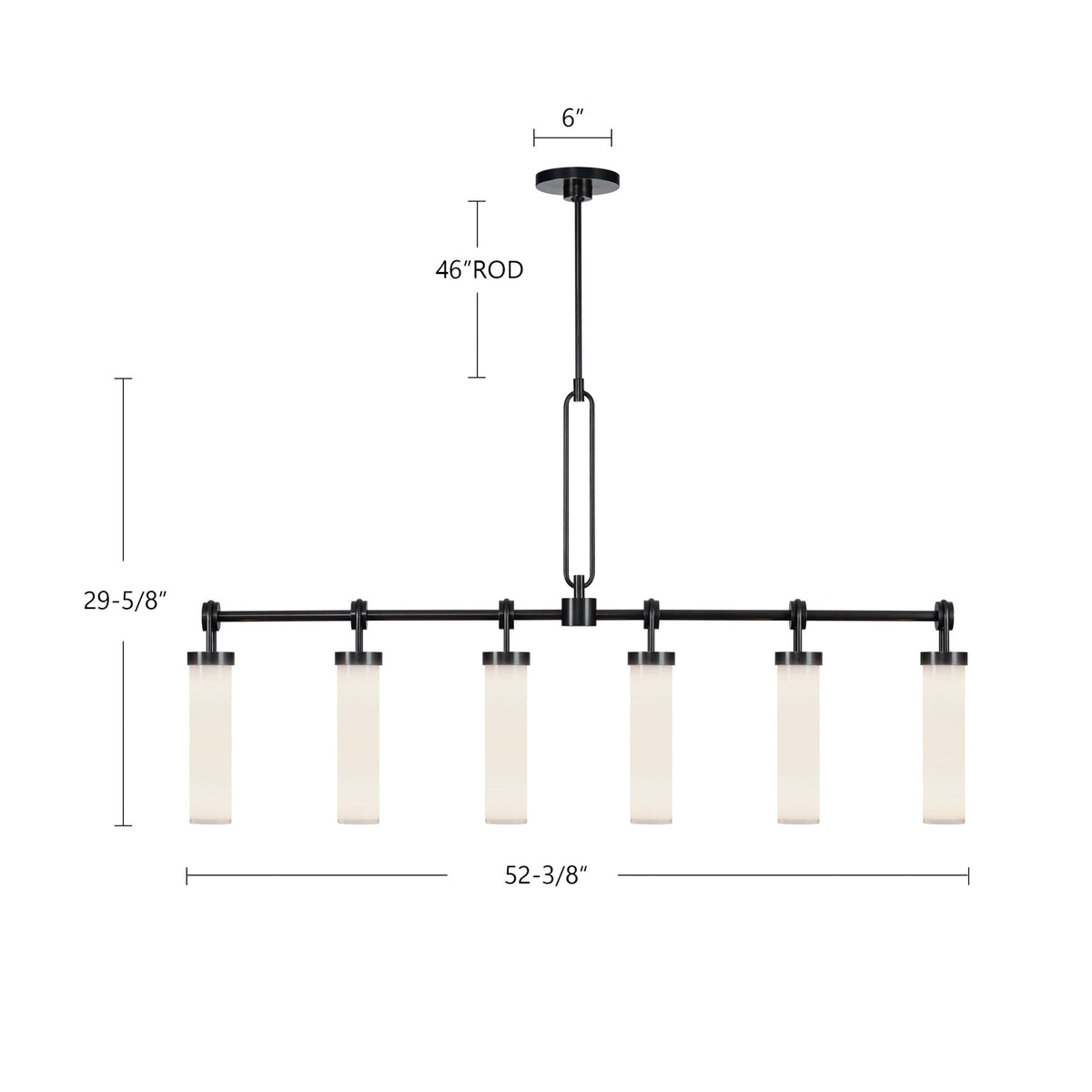Wynwood 52" 6-Light Linear Pendant