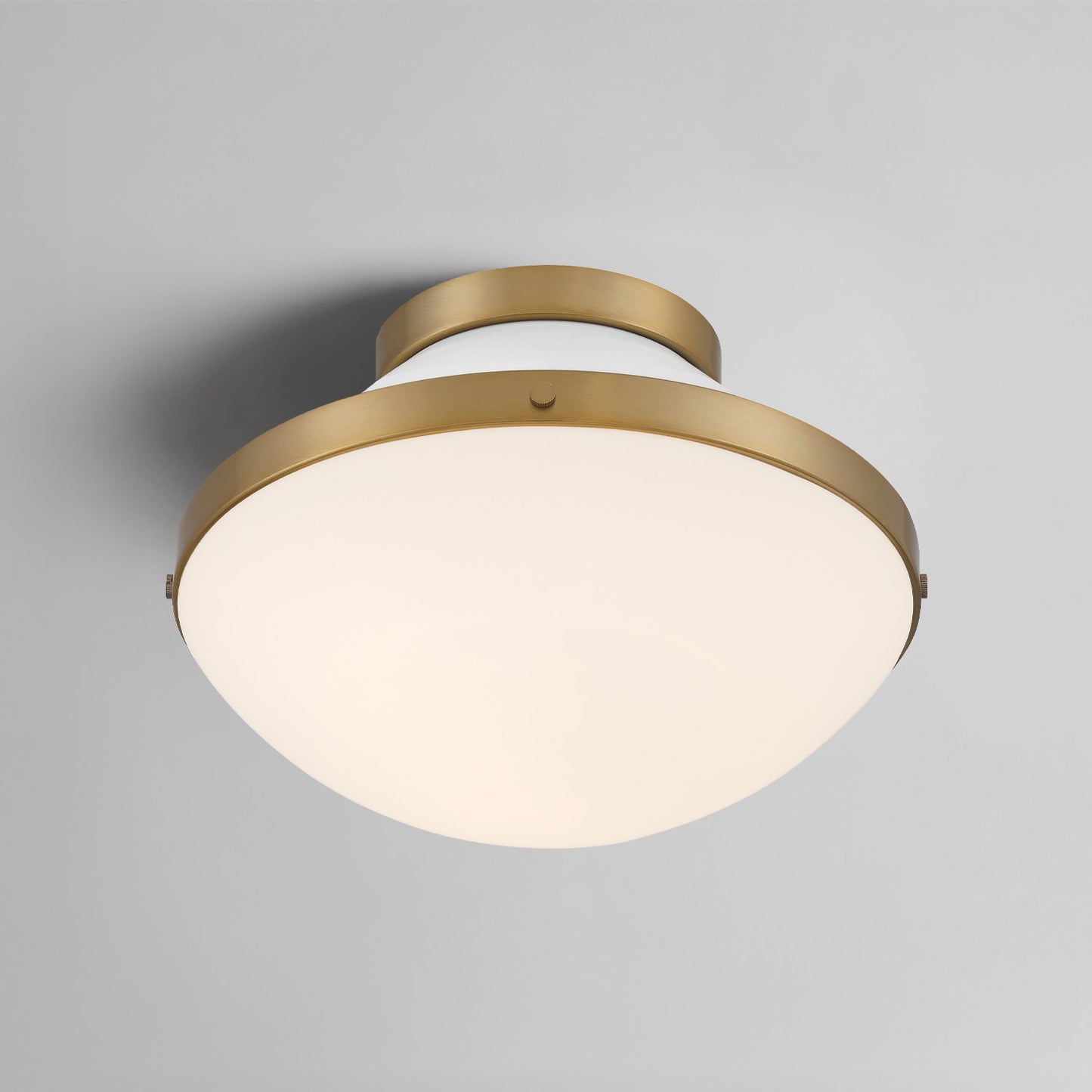 Xander 1 Light Flush Mount - Vibrant Gold + Blush