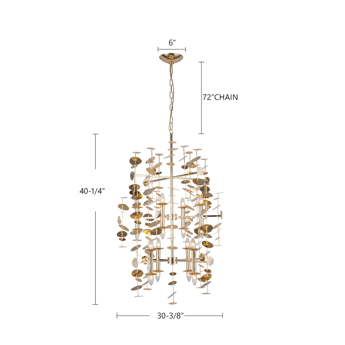 Yukari 41" 16-Light Chandelier