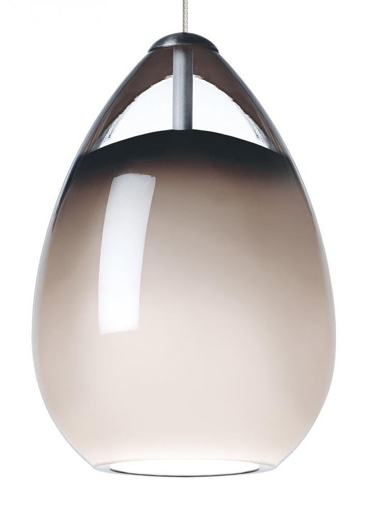 Alina Pendant MonoPoint - Satin Nickel, Smoke glass, High CRI