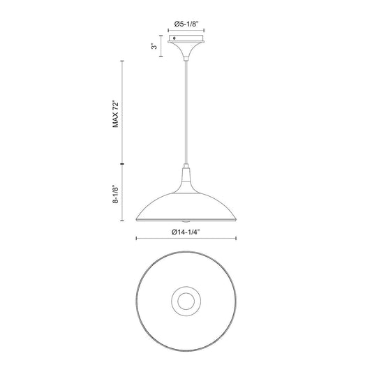 Alora Lighting Abel Mini Pendant Matte Black