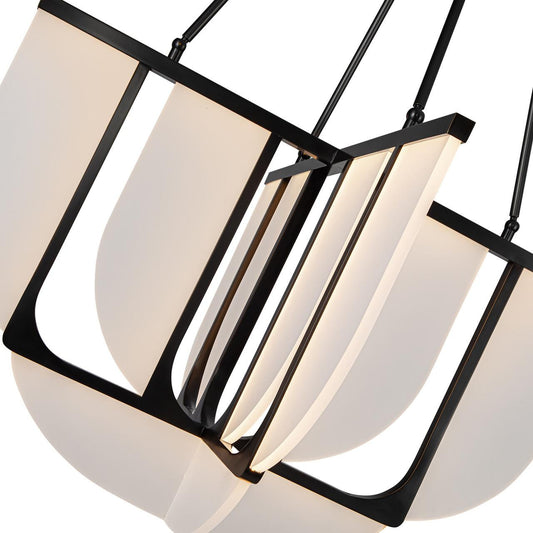 Alora Lighting Anders LED Chandelier Vintage Brass