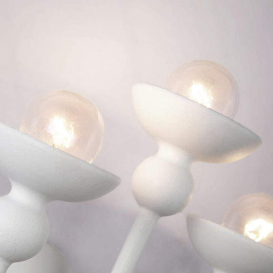Alora Lighting Cadence Wall/Vanity Light, 6-Light, Antique White, 14"H (WV328611AW 7072WKM)