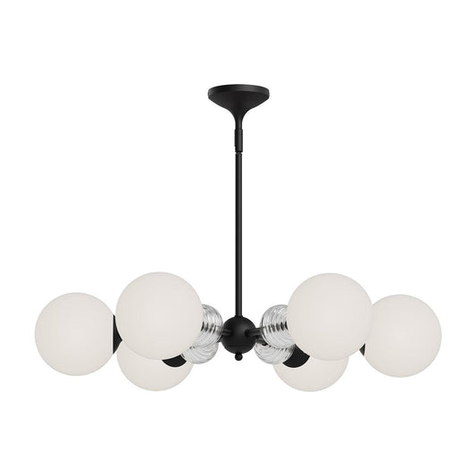 Alora Lighting Celia 6 Light Chandelier Matte Black
