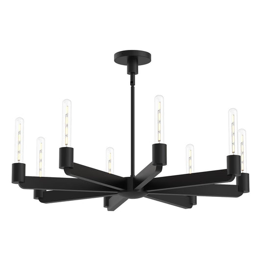 Alora Lighting Claire 8 Light Chandelier Matte Black