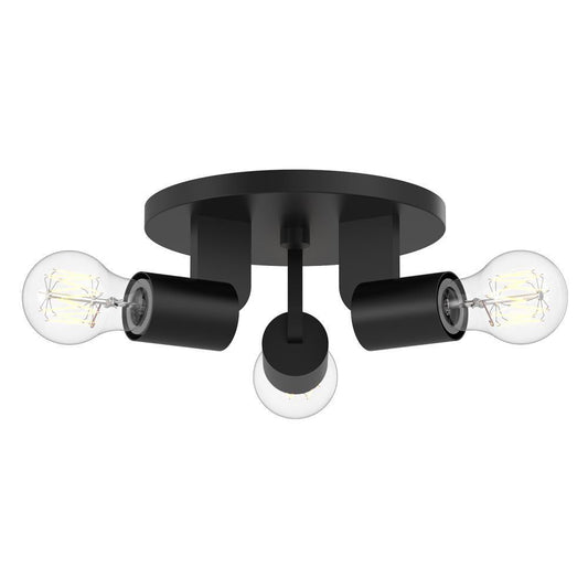 Alora Lighting Claire Semi Flush Mount Matte Black