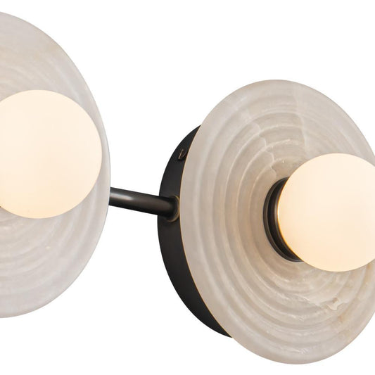 Alora Lighting Dahlia 22-in LED Wall/Vanity Light Vintage Brass