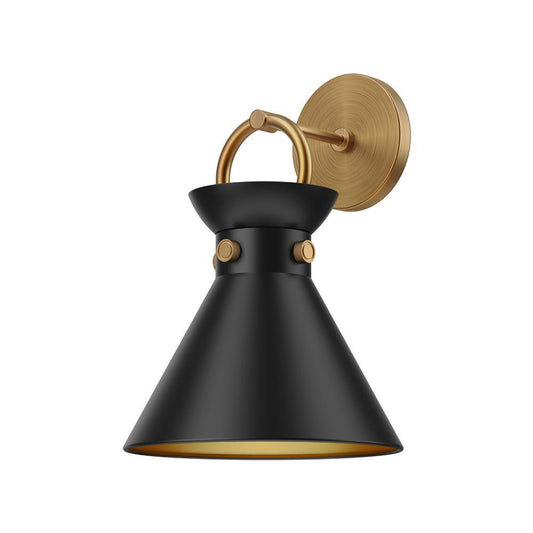Alora Lighting Emerson Wall/Vanity Light Aged Gold, Matte Black
