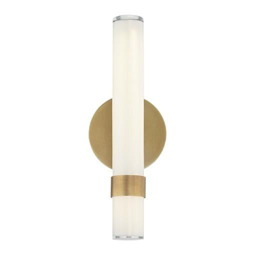 Alora Lighting Madison Wall/Vanity Light, 3-Light, LED, Vintage Brass, Glossy Opal, 14"H (WV324114VBGO 706WPA9)