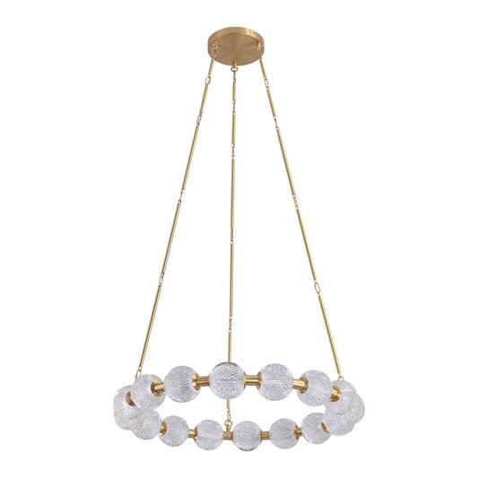 Alora Lighting Marni 32-in LED Chandelier Polished Nickel