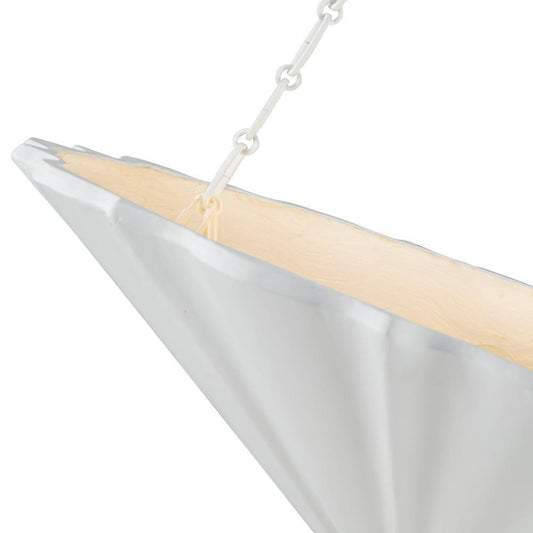 Alora Lighting Martine Chandelier, 4-Light, Antique White, 30"D (CH352430AW 7072WKH)