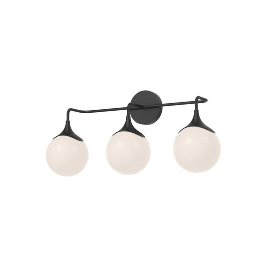 Alora Lighting Nouveau 25-in Vanity Light Matte Black