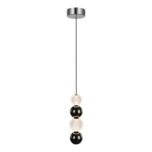 Alora Lighting Onyx LED Pendant Polished Nickel