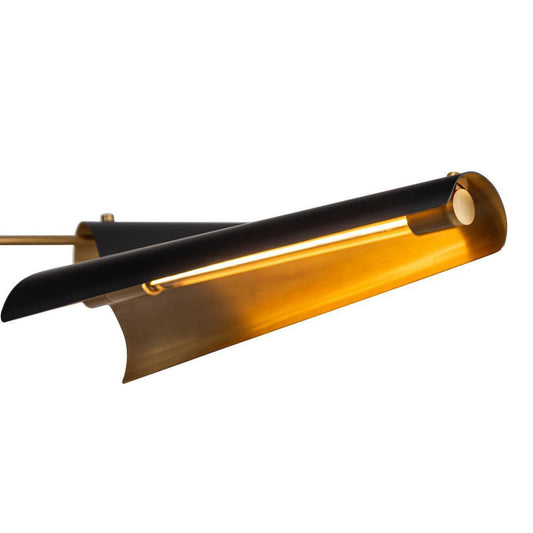Alora Lighting Osorio LED Chandelier Vintage Brass, Matte White