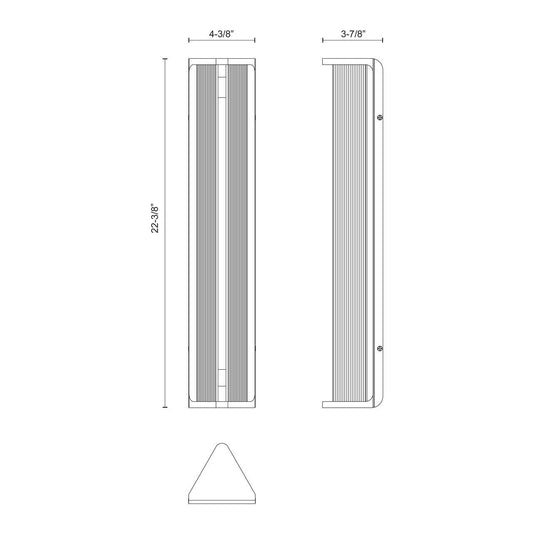 Alora Lighting Sabre 23-in LED Wall/Vanity Light Vintage Brass