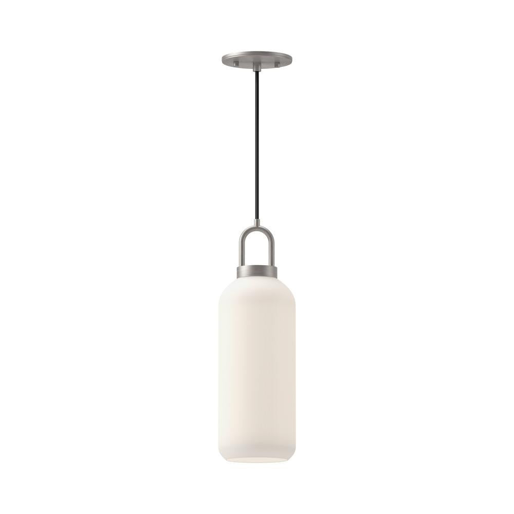 Alora Lighting Soji 5-in 1 Light Pendant Brushed Nickel, Opal Matte Glass