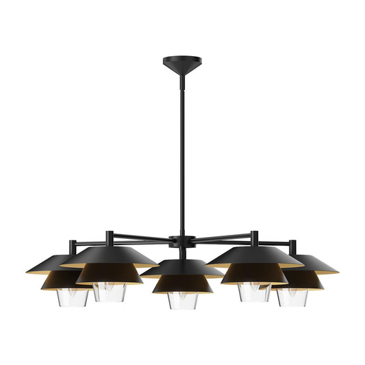 Alora Lighting Tetsu Chandelier Matte Black