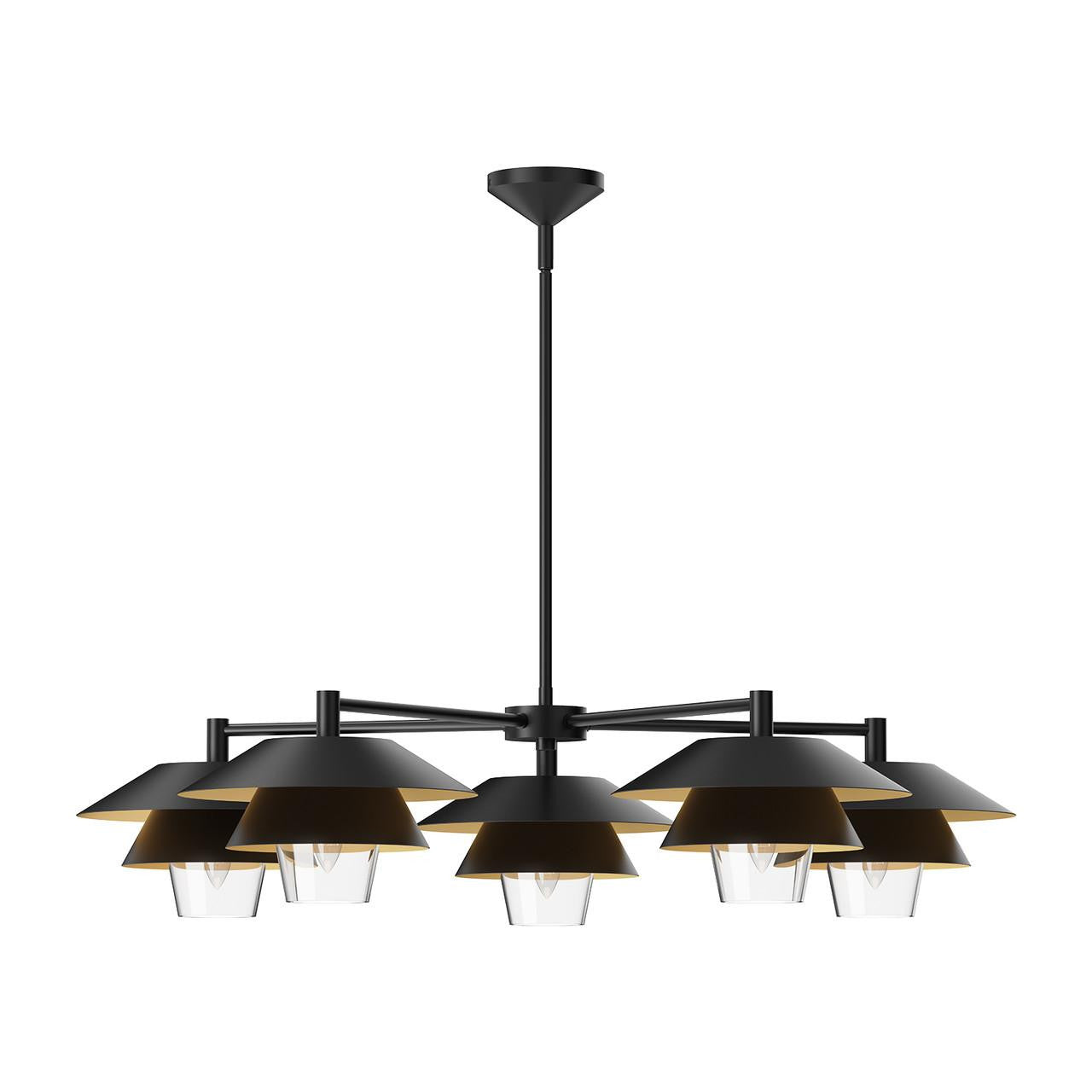 Alora Lighting Tetsu Chandelier Matte Black
