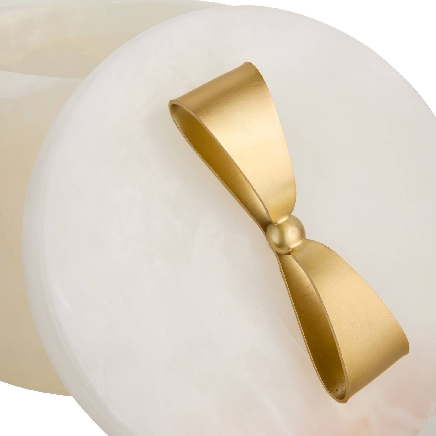 Arteriors Home Monet Small Container White Onyx