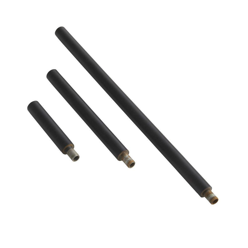 Arteriors Home Black Iron Extension Pipe (1) 6", (1) 12", and (1) 3" PIPE-166