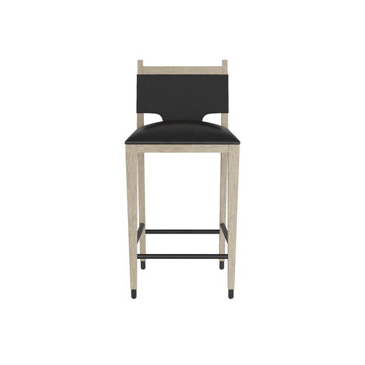 Arteriors Home Burdock Bar Stool Ebony