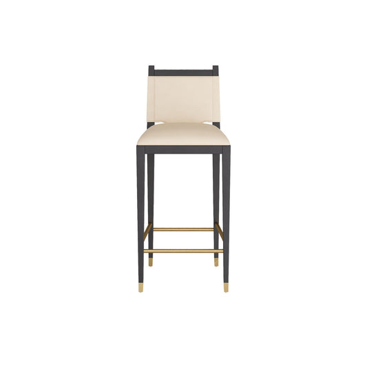 Arteriors Home Burdock Bar Stool Ivory