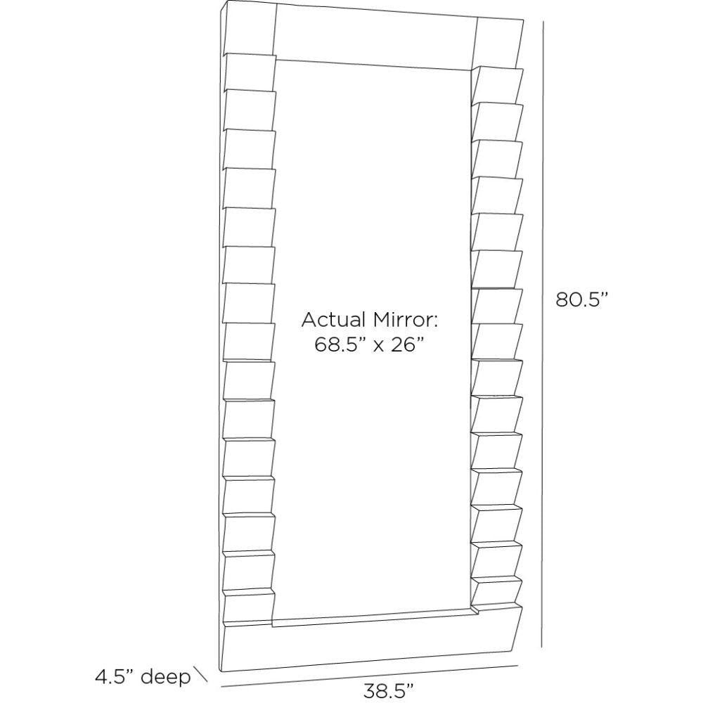 Arteriors Home Elkins Floor Mirror