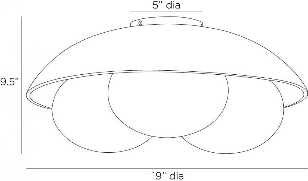 Flush Mounts-Arteriors Home-GADFC02
