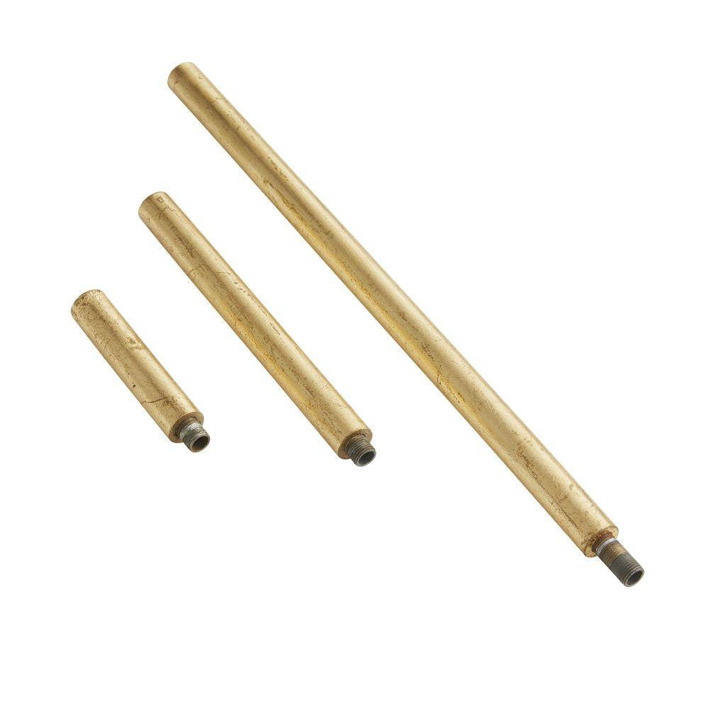 Arteriors Home Gold Leaf Extension Pipe (1) 6", (1) 12", and (1) 3" PIPE-165