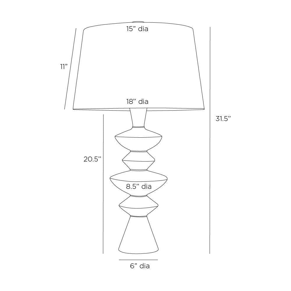 Arteriors Home Jillian Table Lamp Charcoal Lava Stone lifestyle