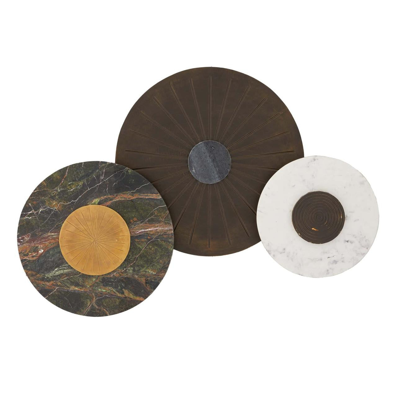 Arteriors Home Rhodes Wall Plaques, Set of 3