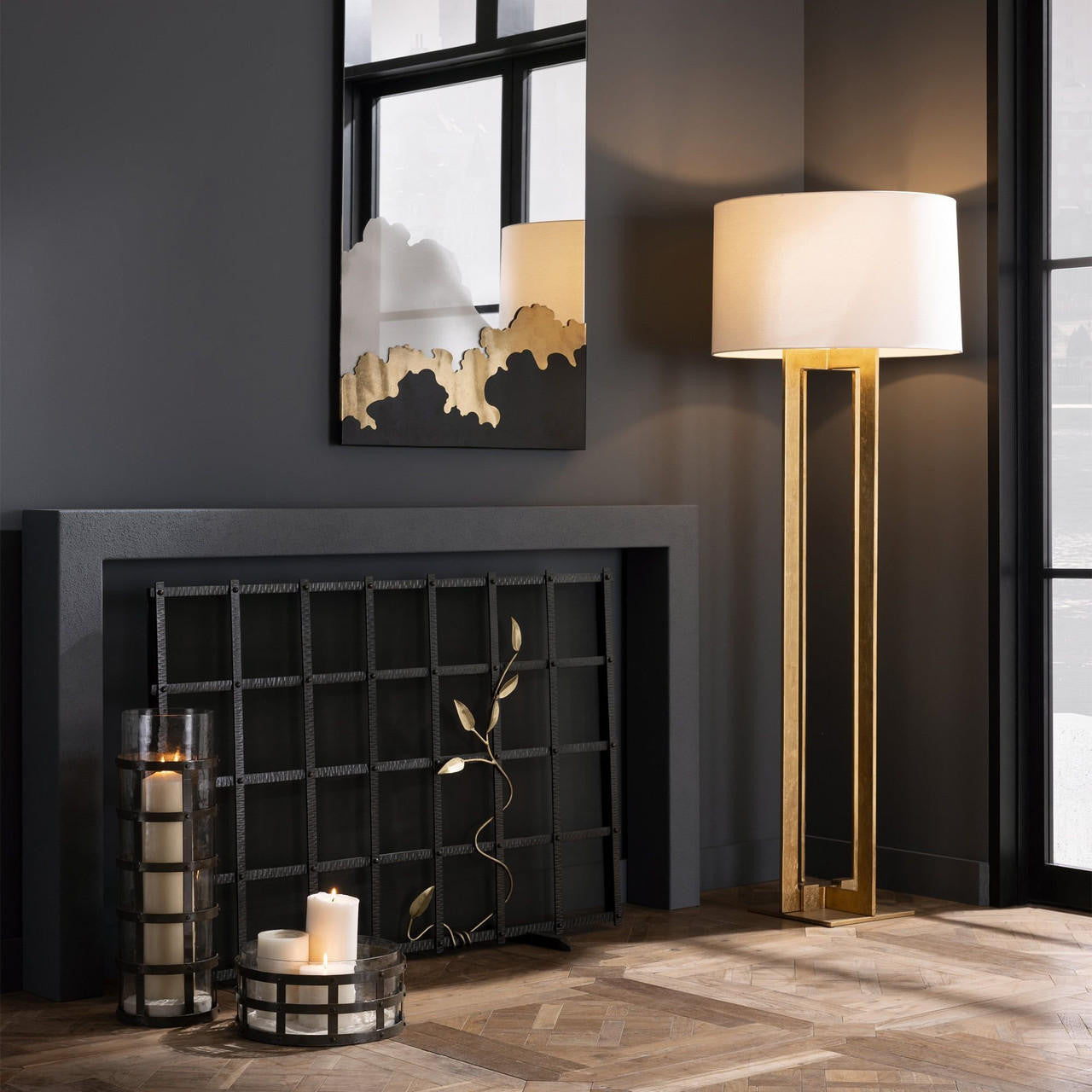 Arteriors Home Rivet Fire Screen