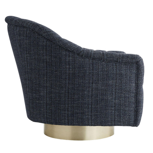 Arteriors Home Springsteen Chair Indigo Tweed detail