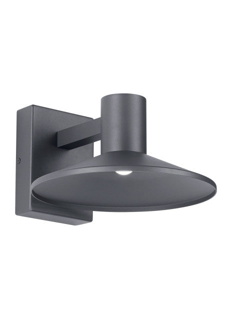 Visual Comfort Modern Ash Outdoor Wall Mount Black