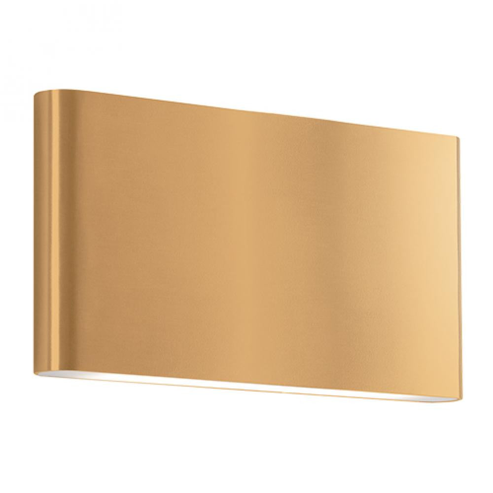 Kuzco Lighting Inc Slate 10-in LED Outdoor Wall Sconce Gold